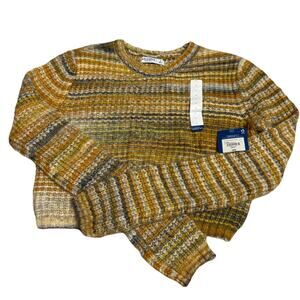 Arizona Jeans Brown Soft Cropped Knitted Sweater Women’s Size Small NWT